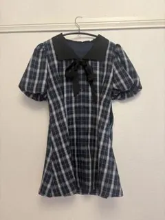 チェックワンピース