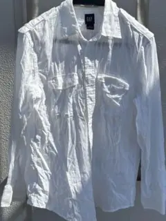 90s OLD GAP 長袖シャツ ホワイト コットン