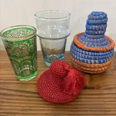 モロッコ雑貨　ミントティーグラス