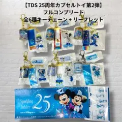 TDS ディズニーシー 25周年 キーチェーン ガチャ 第2弾 全6種 コンプ TDS ディズニーシー 25周年 キーチェーン ガチャ 第2弾 全6種 コンプ