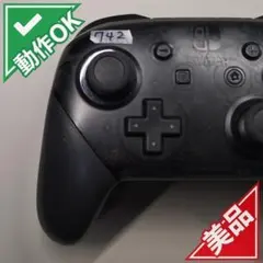 742 상태좋음 初代Switch純正プロコン 블랙