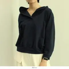 【新品】『leswel レスウェル』コンパクト 8分袖 パーカー　H006