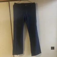ローライズウエスト裾ひも使いイージーパンツ