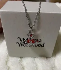 VivienWestwood　タイニーオーブネックレス　箱付き レッド