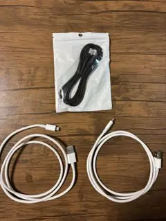 Lightningケーブル 3本セット ホワイト