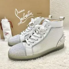 箱付き美品 クリスチャンルブタン サニーロ・フラット ハイカットスニーカー