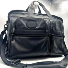 美品✨トゥミ ビジネスバッグ ブリーフケース 2way 2室 黒 オールレザー