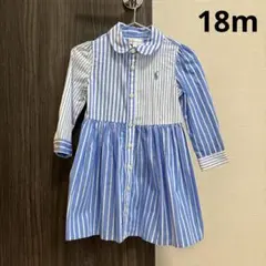 Ralph Lauren ラルフローレン ワンピース 18m 青 ボーダー