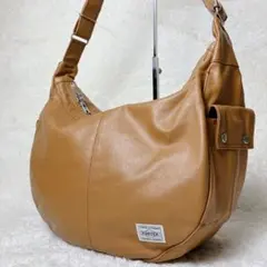 【極美品】PORTER フリースタイル ショルダーバッグ XL キャメル