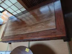 AK73 黒柿 平卓 花台 香炉台 盆栽台 飾り台 箱入 美品 - メルカリ