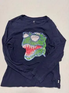 リバーシブルスパンコール　恐竜　120cm