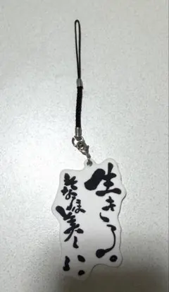 鈴木敏夫とジブリ展⭐︎文字ラバー根付。生きろ。そなたは美しい
