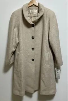 バーバリーズ ウールコート モヘア混 ヘリンボーン タグ付き PIACENZA