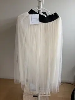 【新品】coca チュールロングスカート ホワイト