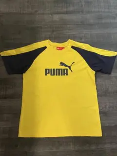 PUMA Tシャツ イエロー /ネイビー 160のサムネイル