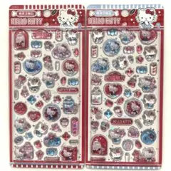 サンリオ キティ 3Dシール 2枚セット 硬いシール 5-⑤