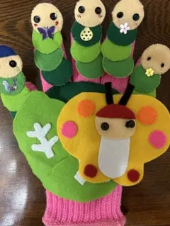 手作り手袋シアター「キャベツの中から」手縫い