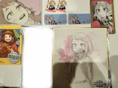 ヒロアカ原画展 麗日 クリアカード 色紙 コレクションカード