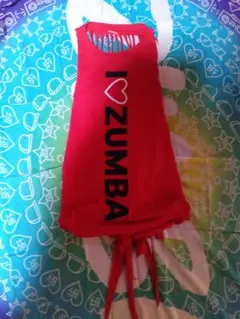 momo様　I ♥ ZUMBA フリンジタンクトップ 赤