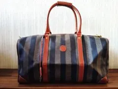 FENDI　フェンディ　ペカン柄　ボストンバッグ 鍵付き　ヴィンテージ