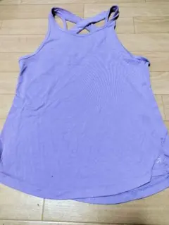 Sサイズ 紫 クロスストラップ タンクトップ