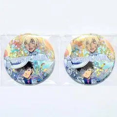 安室&怪盗キッド2点　スパークル缶バッジ　バルーン　クラックス　京まふ2025