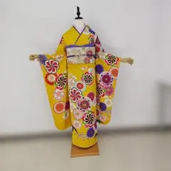 正絹お振袖 8点フルセット 白 古典モダン LL～トールサイズ 美品 