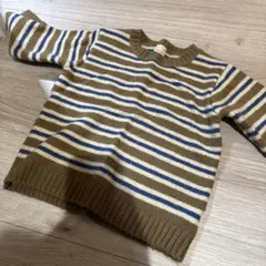 petit main ストライプ ニットセーター サイズM