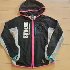 SVOLME フルジップパーカー ブラック/グレー/ピンク