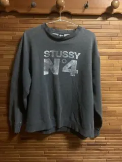 STUSSY N°4 グレー トレーナー