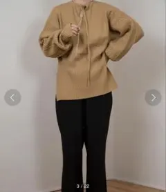 【新品未使用】lawgy neck string knitのサムネイル