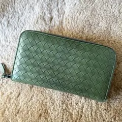 ボッテガヴェネタ イントレチャート ラウンドファスナー ウォレット 長財布