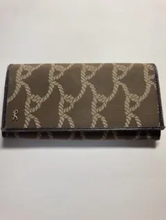 Roberta di Camerino 長財布 ロープ柄 ブラウン