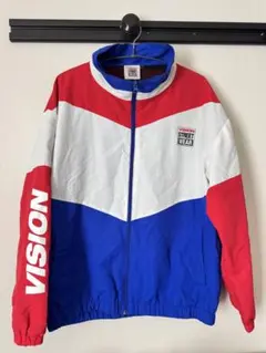 VISION STREET WEAR ナイロンジャケット トリコロール