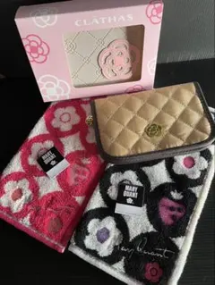 MARY QUANT 花柄タオルとポーチセット