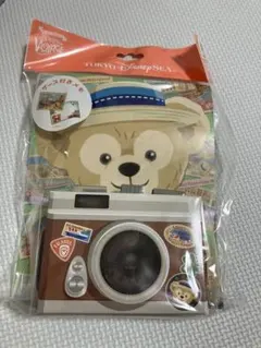 ディズニーシー公式　ダッフィー　ケース入りメモ　カメラ　新品　未使用