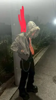 短丈ファー付きジャケット archive y2k アメカジ グランジ