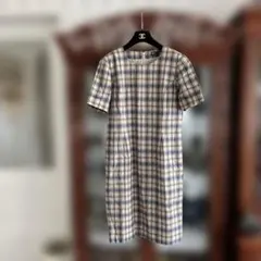 DAKS チェック柄 半袖 ワンピース9AR