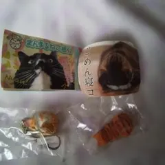 まんまるねこ根付 ごめん寝コマグネット2個セット