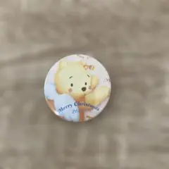 2000年クリスマスくまのプーさん缶バッジ