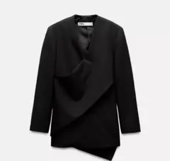 ZARA ウールスカーフブレザー セットアップ