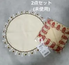 新品 近沢レース タオルハンカチ いか焼き ケチャマヨ 2枚セット タグ付