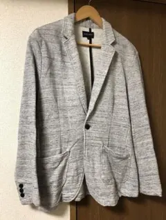 メンズ　綿100% カジュアルジャケット　グレー　LL XL