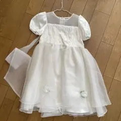 120位　Whip party ドレス　ホワイト白発表会