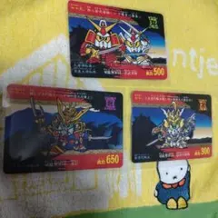 SDガンダムなど　カード 　3枚