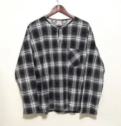 ⬜︎オーバーシルエット！south2 west8 フランネルヘンリーネック