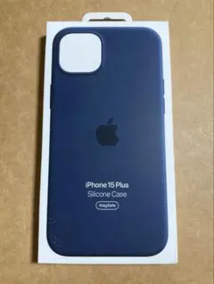 Apple純正 iPhone 15 Plus シリコンケース ストームブルー