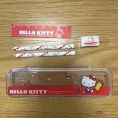 貴重！HELLO KITTY文具SET【1990年】シャープの芯など レア！レトロ 1990年 サンリオ ハローキティ シャープペンシル芯