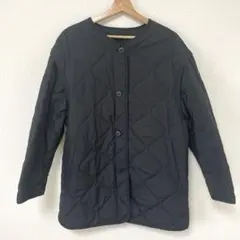 GU 2wayオーバーサイズキルティングジャケット　黒　XL