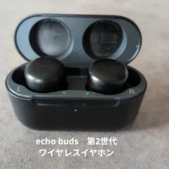 echo buds　第2世代　ブラック　ワイヤレスイヤホン